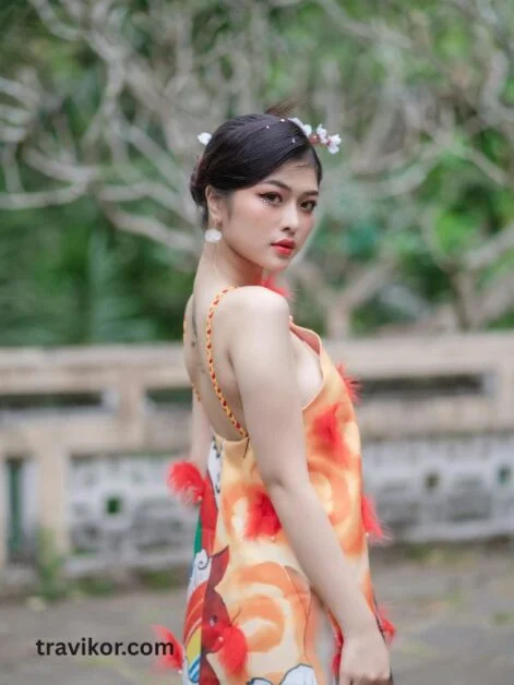 Palm-leaf-Printed-Dress
