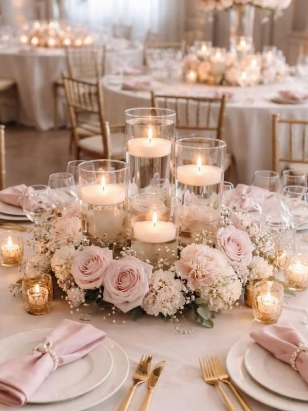 Elegant-Tablescape-With-White-and-Neutral-Linens-for-wedding-table-decorations
